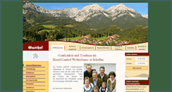 Desktop Screenshot of gasthof-weberbauer.at